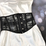 16Cm Rubber Bone Short Lace Mesh Outside Lashing Belt Lumbar Lolita Fish Bone Giste HZ1208