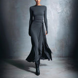 2025 Summer Set Printing V-Neck Bat Sleeve Blouse Long Pants Fashion Two-Piece HZ1208