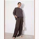 Autumn And Winter Explosion Of Women's Knitted Shirt Round-Neck Solid Color Loose Sweater HZ1208