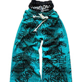 2025 New Popular Print Wide Leg Pants Fake Two Teen Hip Hops HZ1208