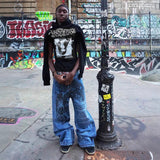 Y2K Vintage Zipper High Street Dark Gothic Men And Women's Same Loose Dress 2025 HZ1208