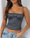 Summer New Women's Slings With Short Blouse Wide Neck-Neck Sexy Vest HZ1208