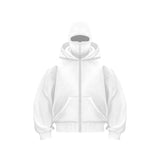 DIY Light Board Autumn Ins New Hooded Jacket Short Coat Men's Double Hat Autumn And Winter Couple Cotton HZ1208