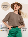 2025 Spring Summer New Solid Color T-Shirt Women Hot Pure Cotton Short-Sleeved Top Loose HZ1208