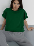 100% Cotton Collar Solid Color T-Shirt Girl 2025 Spring And Summer New Hot Cotton Short-Sleeved Top HZ1208