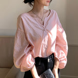 French Small Blouse Temperament Light Luxury To Reduce The Age Of High-End Fashion Commuting White Printed Shirt Spring HZ1208