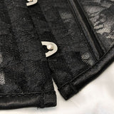 16Cm Rubber Bone Short Lace Mesh Outside Lashing Belt Lumbar Lolita Fish Bone Giste HZ1208