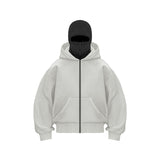 DIY Light Board Autumn Ins New Hooded Jacket Short Coat Men's Double Hat Autumn And Winter Couple Cotton HZ1208