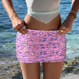 2025 Women's Mid-Rise Shorts Loose Leisure Resort Style Women's Comfortable Three Button Pants HZ1208