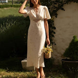 Women's 2025 Suit New Casual Print V-Neck Shirt Broad Leg Pants Women's Spring Suit HZ1208