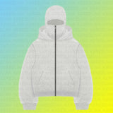 DIY Light Board Autumn Ins New Hooded Jacket Short Coat Men's Double Hat Autumn And Winter Couple Cotton HZ1208