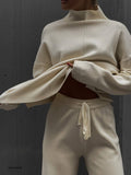 Autumn And Winter Long Sleeves Of Loose Casual Trousers Sweater Set Women Hot Selling Fork Set HZ1208