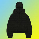 Autumn And Winter Personality Double Hat Design Hoodie Zipper Open Shirt Casual Coat Y2K HZ1208