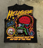 0717PROF New Leisure Sleeveless Vest With Short-Sleeved Top Couple Summer Loose Printing Hot Sales HZ1208